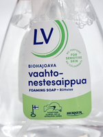 Мыло-пенка для рук LV, без отдушки, из Финляндии, с дозатором, 300 мл