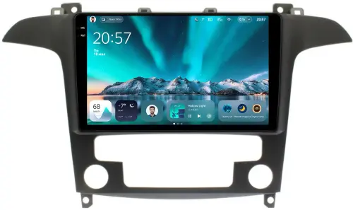 Магнитола для Ford S-Max, Galaxy 2 2006-2015 (климат) - Teyes CC4 монитор 9.2" 2K QLED на Android 14, Быстрейшая, Snapdragon 680, DSP, CarPlay, 4G SIM-слот