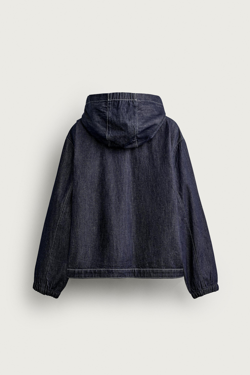 ДЖИНСОВАЯ КУРТКА RELAXED FIT С КАПЮШОНОМ — ZARA