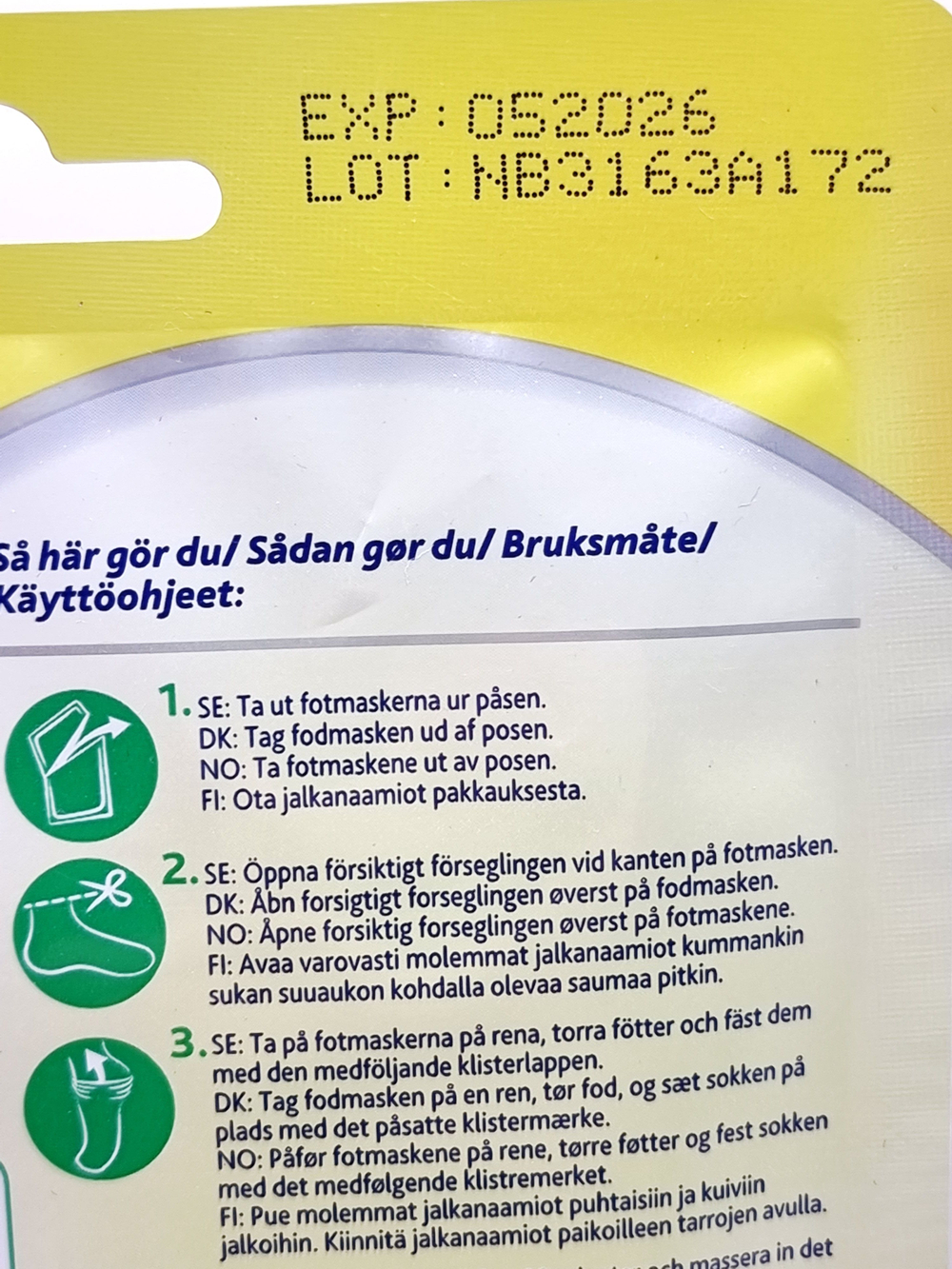 Scholl Маска для ног 20-минутная увлажняющая с Алоэ Вера (из Финляндии)