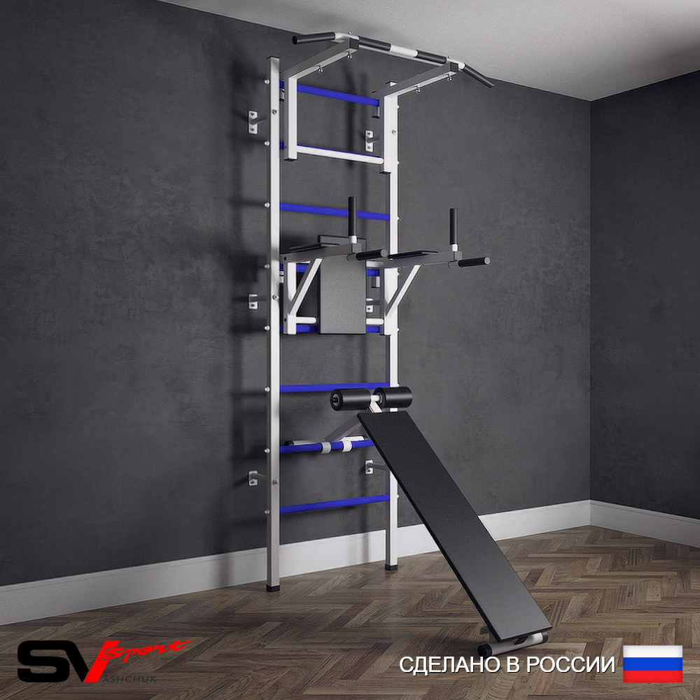 Шведская стенка Sv Sport (Турник стандарт/Брусья/Скамья)