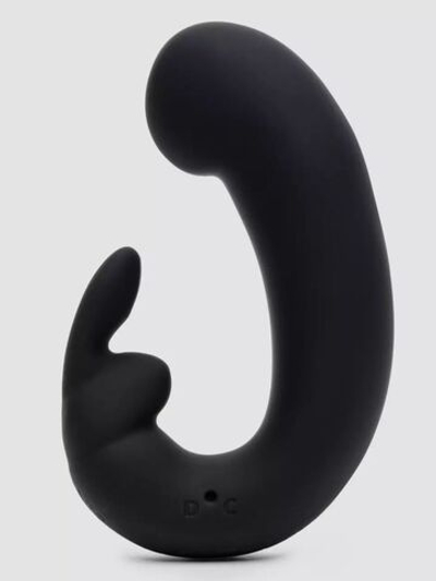 Черный мини-вибратор кролик Sensation Rechargeable G-Spot Rabbit Vibrator - 11,4 см. (Цвет: черный)