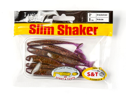 Виброхвосты съедобные LJ Pro Series SLIM SHAKER 3in (7,6 см), цв. S13, 9 шт.