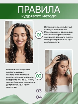 Несмываемым крем Leave-in для кудрявых волос яблоко и лайм