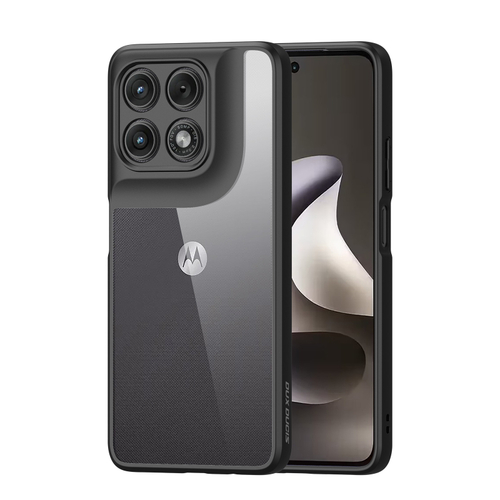 Чехол прозрачный с черными рамками для Motorola Moto G37 Power и G77 Power, серия Aimo Series Case от Dux Ducis