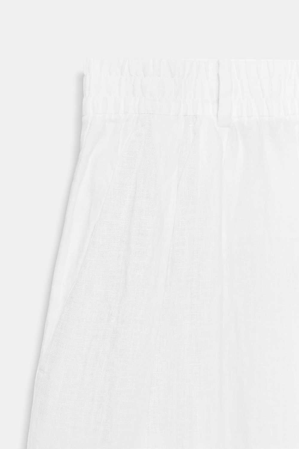БРЮКИ СО СКЛАДКАМИ ИЗ 100% ЛЬНА — ZW COLLECTION — ZARA