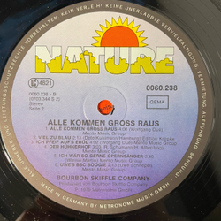 Винтажная виниловая пластинка LP Bourbon Skiffle Company, Alle Kommen Gros Raus (Германия 1979)