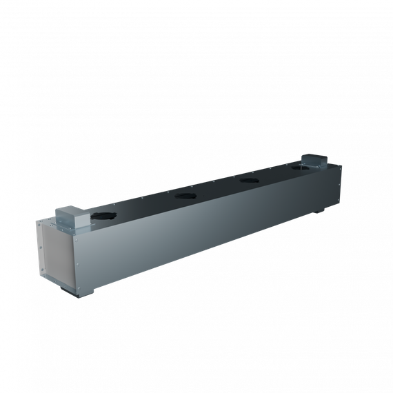 Flexag RA-1-1000-30-W щелевой диффузор с КСД под натяжной потолок, белый