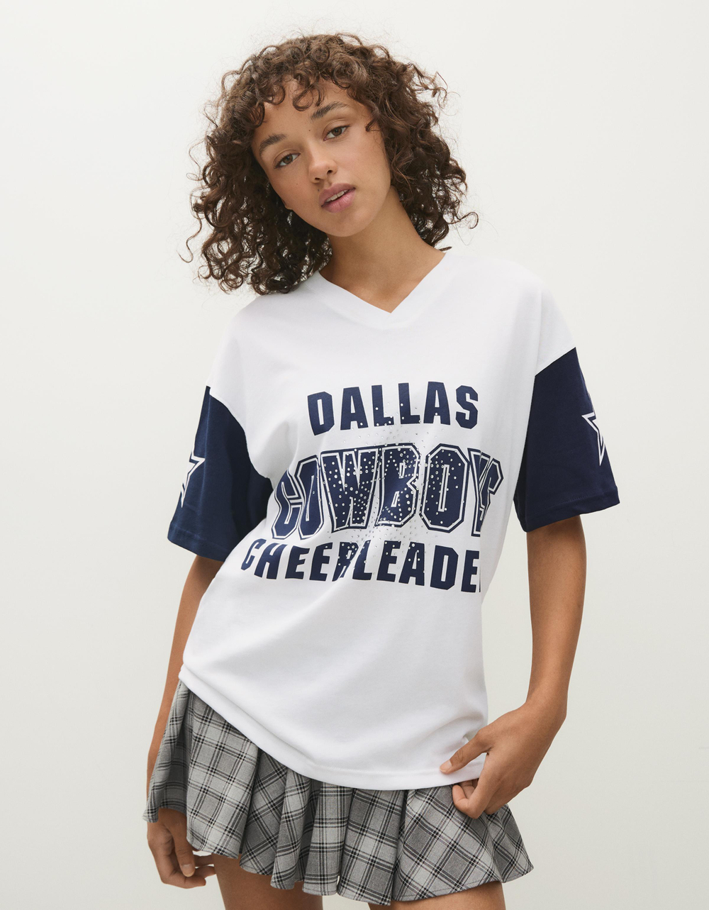 Женская футболка DALLAS COWBOYS CHEERLEADERS - BERSHKA