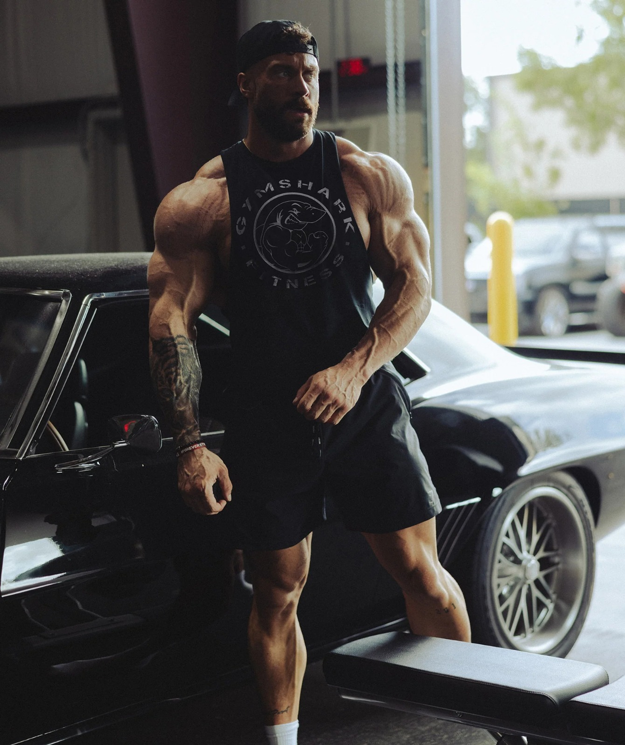Майка GYMSHARK Legacy Drop Arm Tank Black