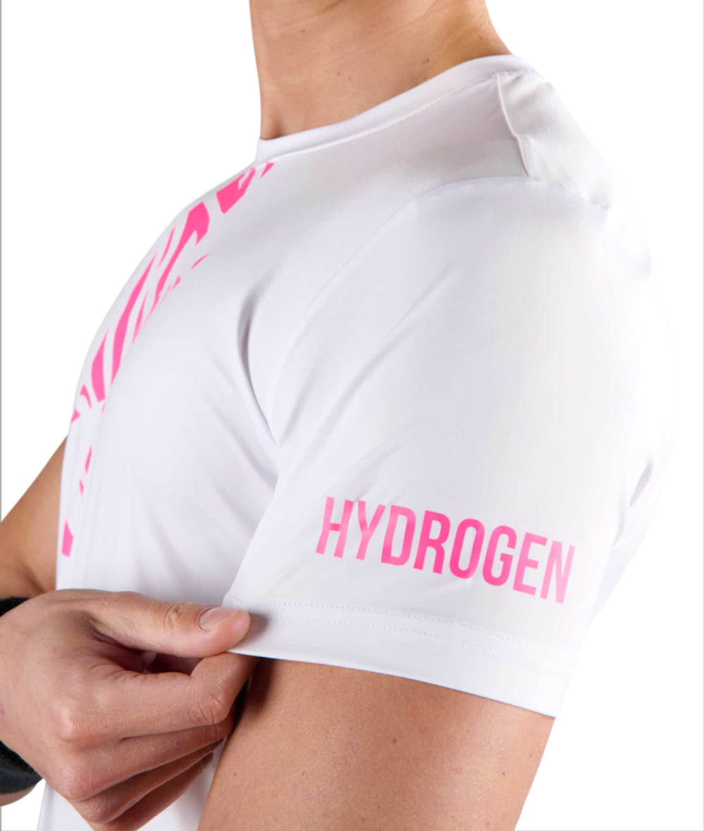 Мужская теннисная футболка Hydrogen Tiger Tech T-Shirt - белый