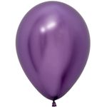 Шар (12''/30 см) Reflex, Зеркальный блеск, Фиолетовый (951), хром, 10 шт.