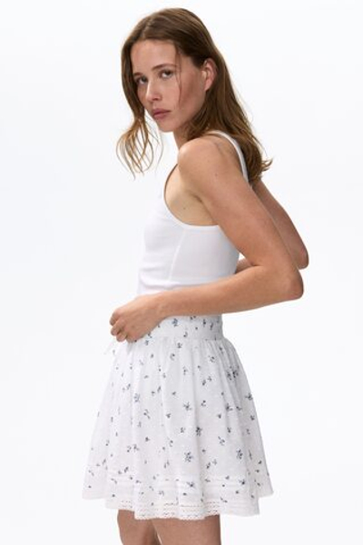 Юбка из хлопка плюмети - H&M