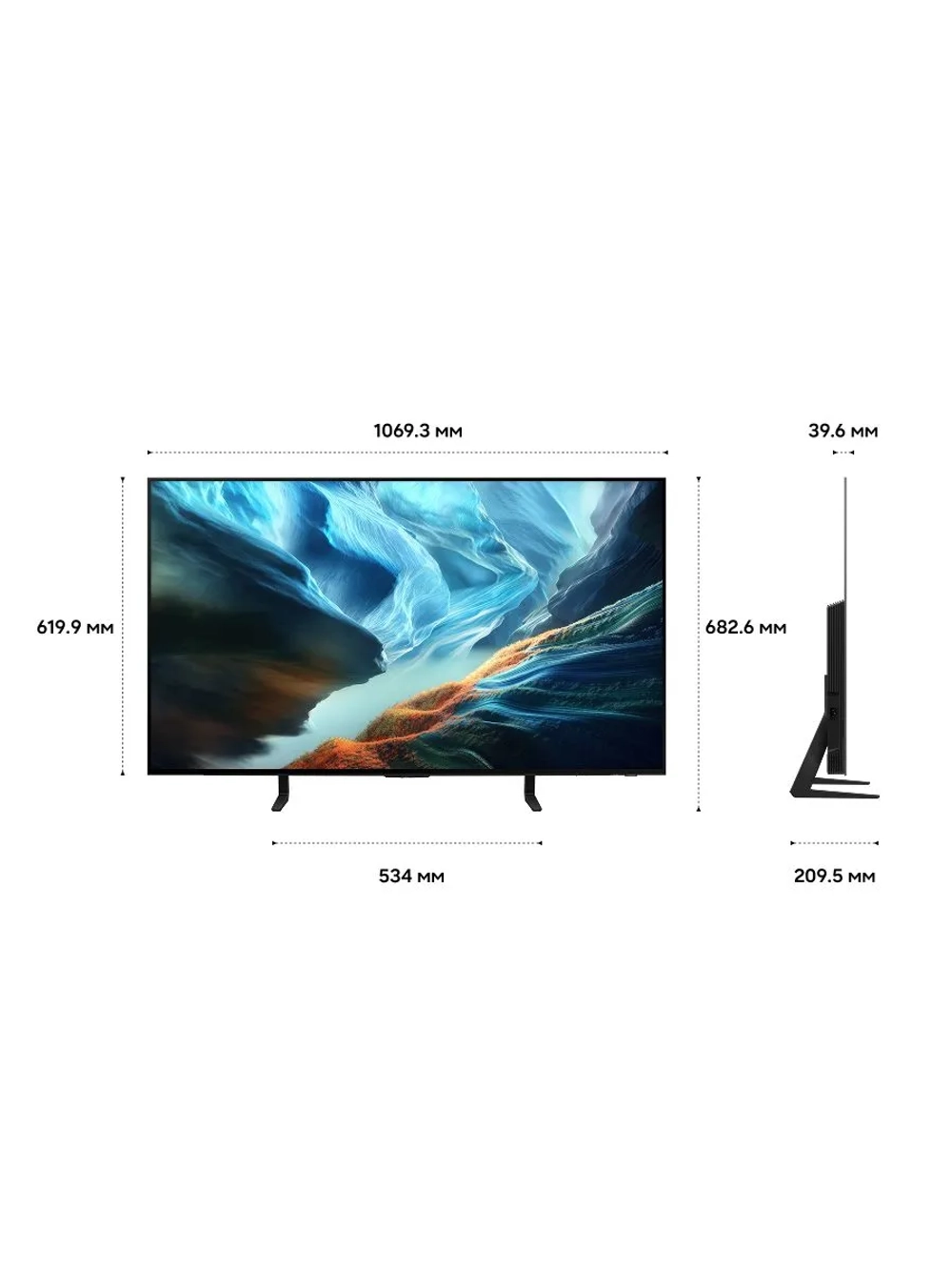 Телевизор Samsung OLED QE42S90HAEXPY (2026), Смарт ТВ, Wi-Fi