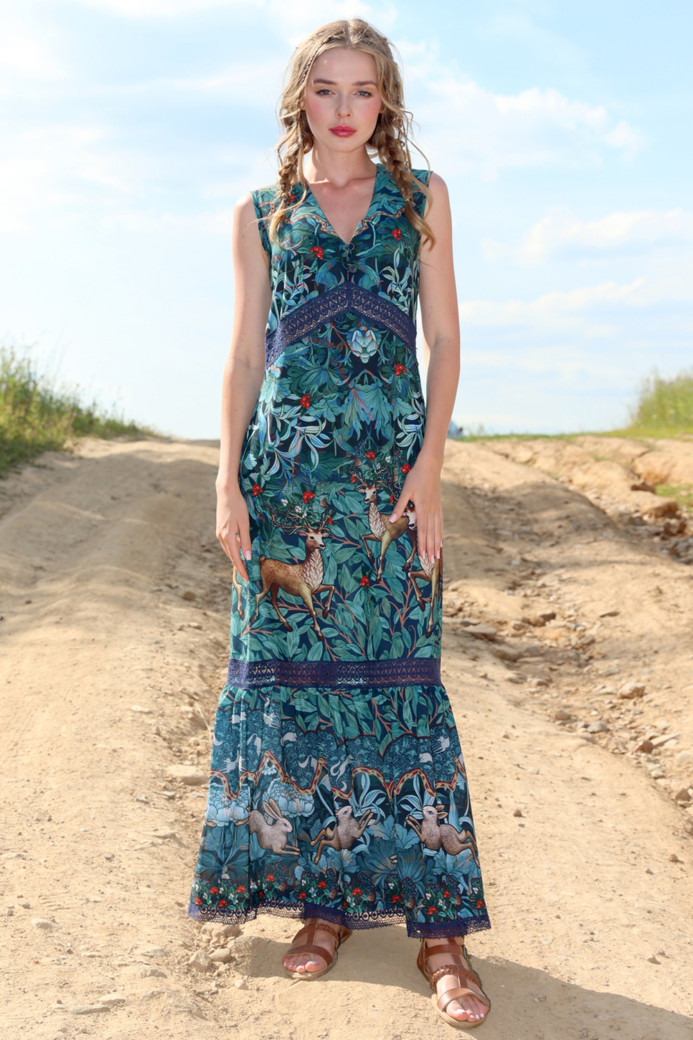 Dress "Frida-24. On the Edge of the Forest (A. Ostrovskaya)"