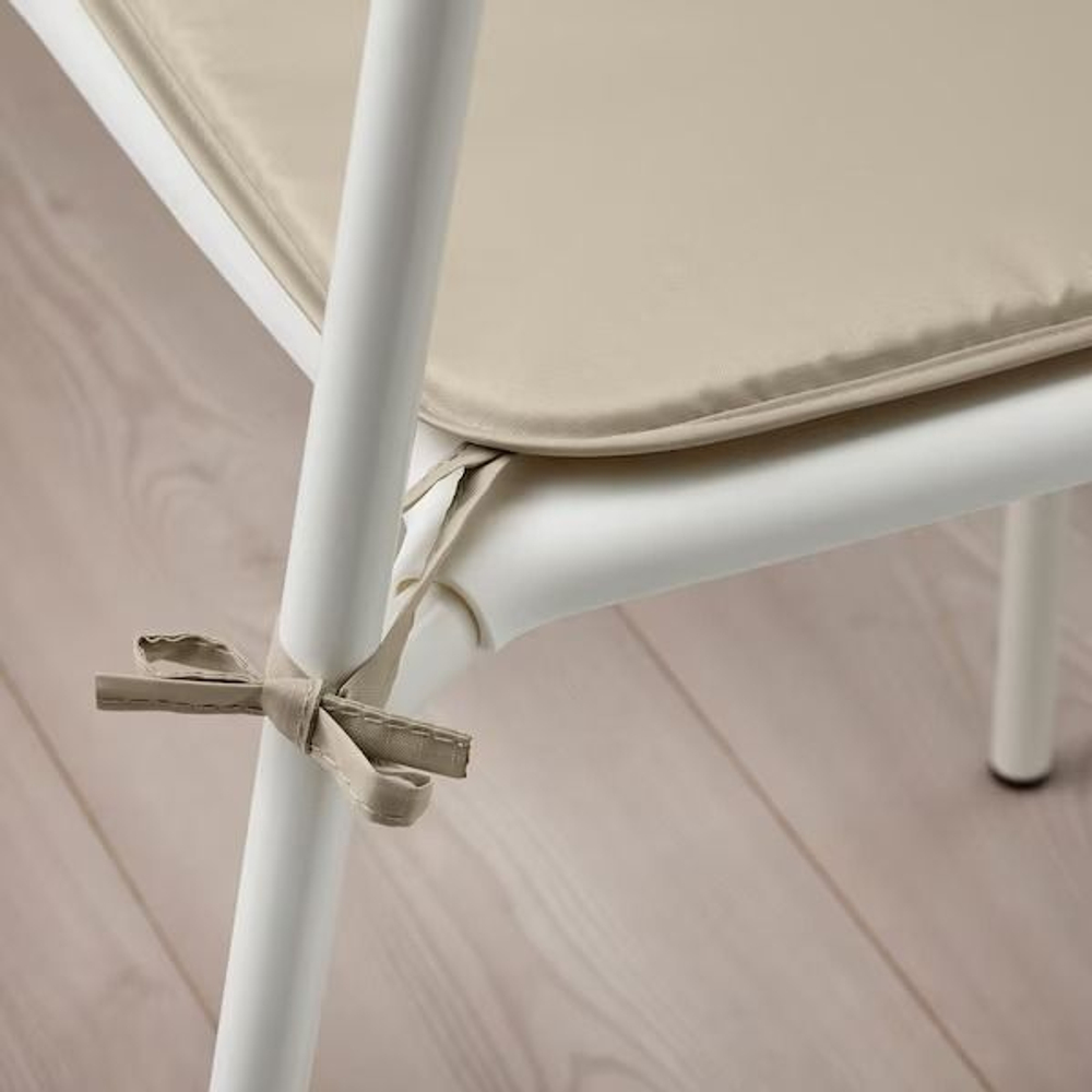 Подушка на стул серо-бежевого цвета IKEA BRАMON 34x34x1 см (из Финляндии)