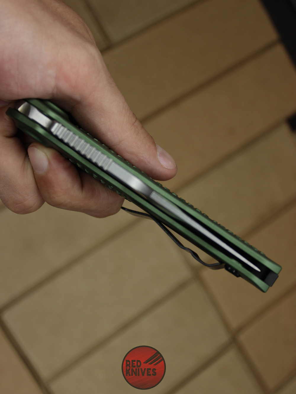 Нож Microtech Stitch Green A+++ 169-1OD