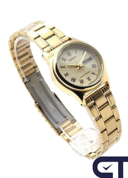 Casio LTP-V006G-9B — женские часы с датой и днём недели