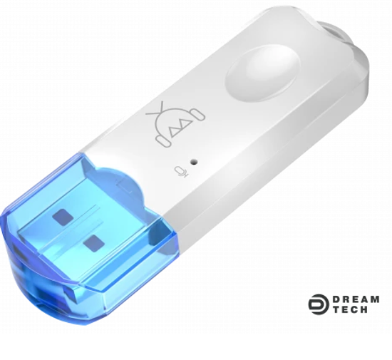 Ресивер BLUETOOTH (USB) BT12 белый