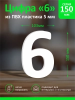 Цифра из пластика на стену
