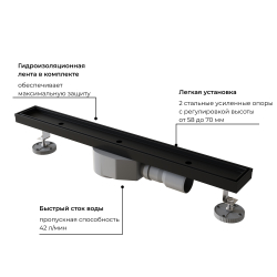 Душевой трап RGW SDR-08B (800)