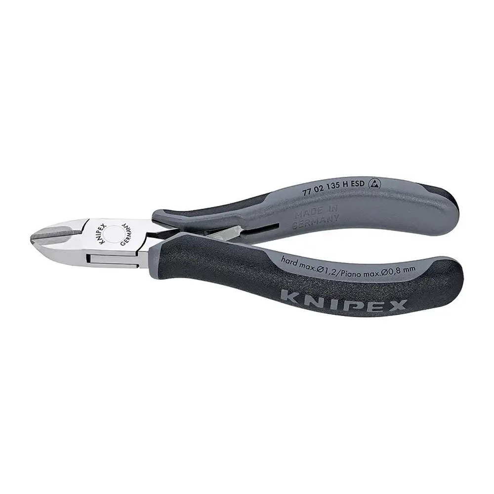 Кусачки боковые для электроники антистатические 135 мм Knipex 77 02 135 H ESD