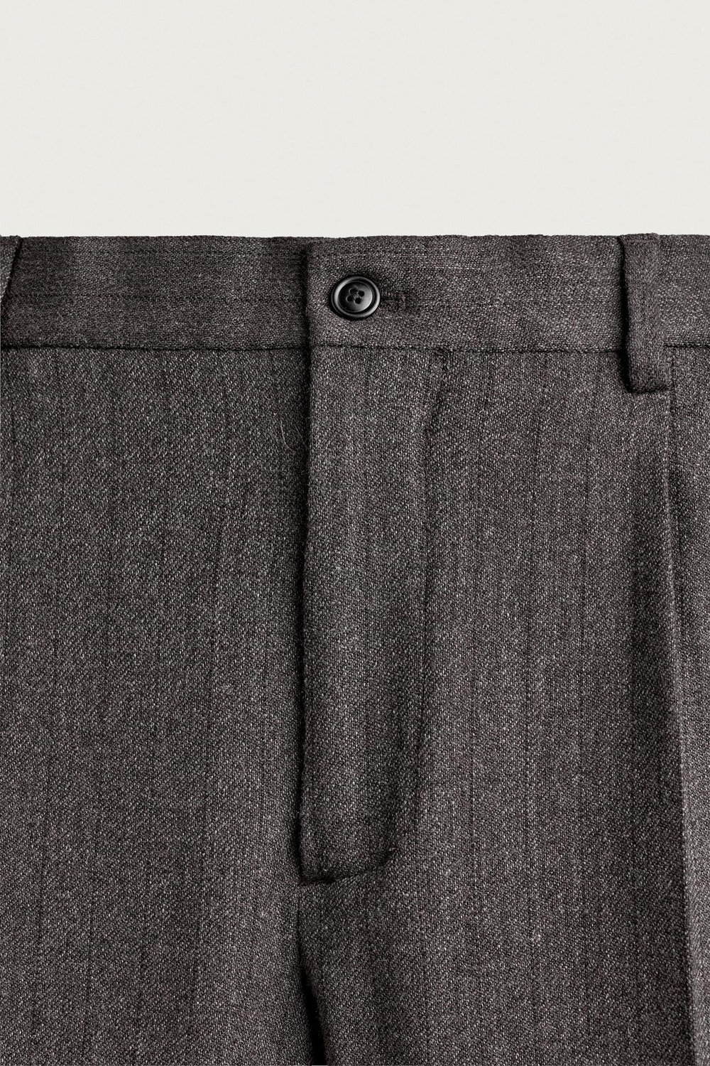 ZARA КОСТЮМНЫЕ БРЮКИ ИЗ 100% ШЕРСТИ MANTECO®, СВЕТЛО-СЕРЫЙ