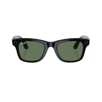 Умные очки Ray-Ban Wayfarer Shiny Black / G-15 Green, 150-50 (RW4006)