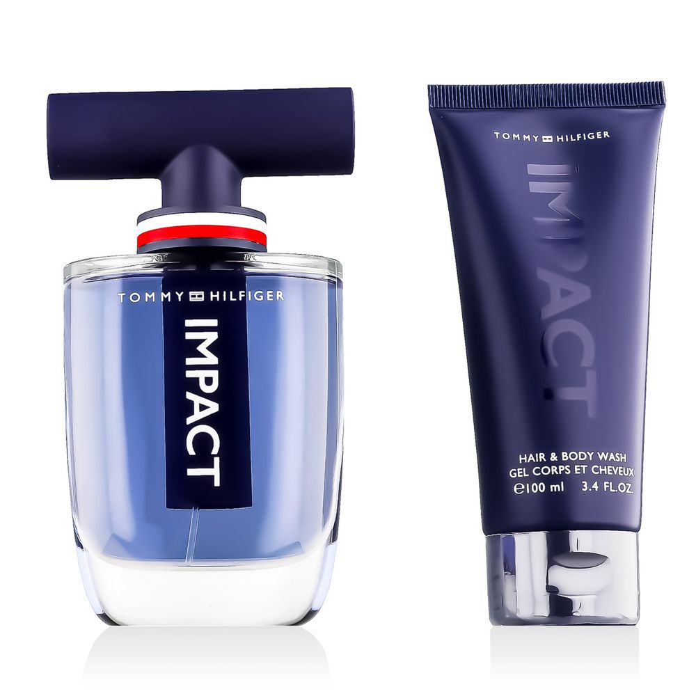 Tommy Hilfiger Impact EDT 100 ml + EDT MINI 4 ml + SG for Body &amp; Hair 100 ml (man) 1 pcs