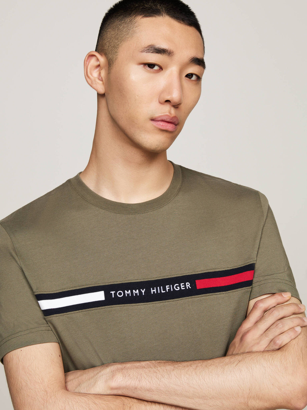 Футболка Tommy Hilfiger - хаки(MW0MW36498)