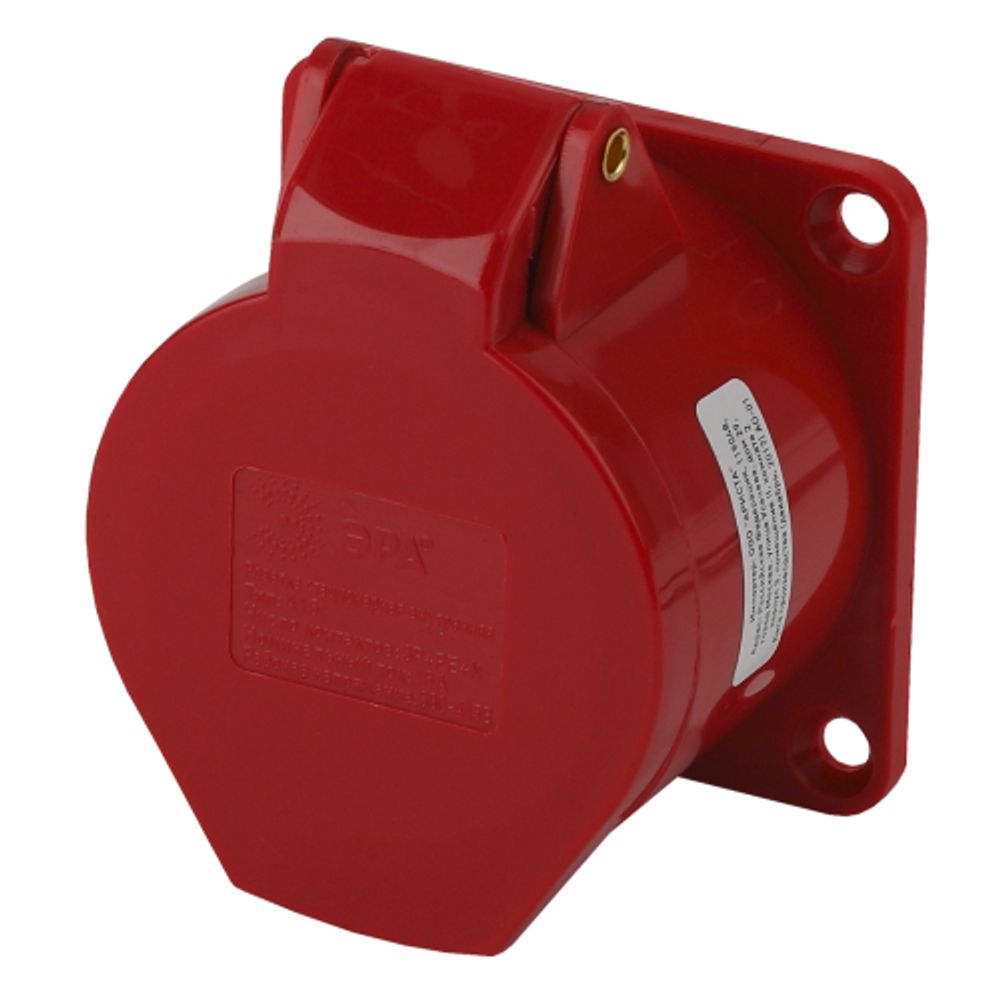 Розетка ЭРА R(IN)-16-3P-PE-N-IP44 стационарная внутренняя 415 3Р+РЕ+N 16А 380В IP44 | Электротовары