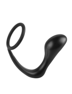 Анальный стимулятор с эрекционным кольцом Ass-Gasm Cockring Plug (Цвет: черный)