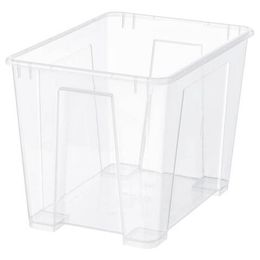 Контейнер IKEA SAMLA (САМЛА), Прозрачный, 39x28x28 см, 22 л