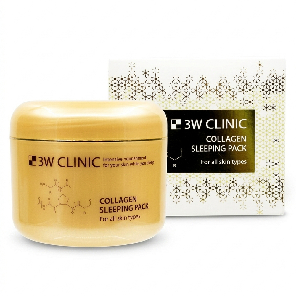 Ночная маска для лица с коллагеном 3W Clinic Collagen Sleeping Pack, 100мл