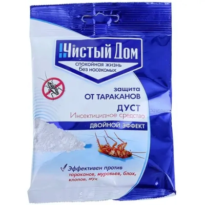 Порошок от насекомых дуст «Чистый дом» 50г