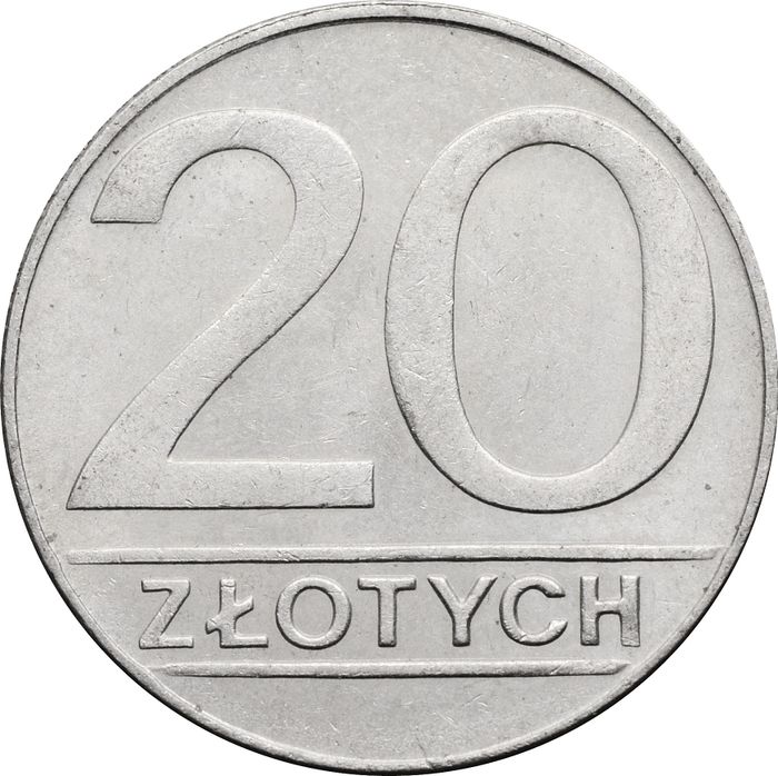 20 злотых 1989 Польша
