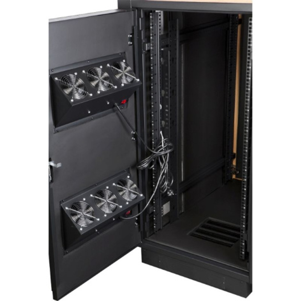 Шкаф напольный 19", 42U Lanmaster LAN-DC-CBSP-42U-WD