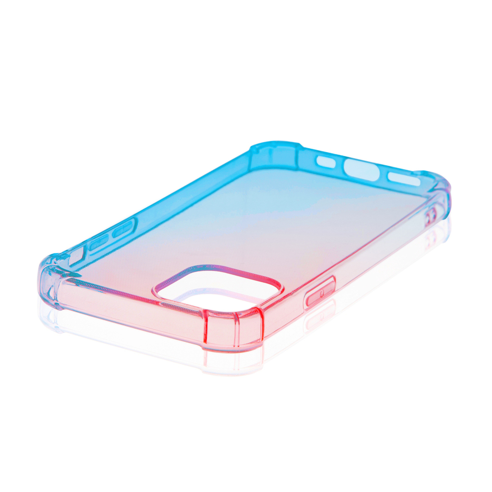 Чехол ROSCO для Apple iPhone 12;Apple iPhone 12 Pro оптом (арт. IP12(12PRO)-HARD-TPU-PINK-BLUE)
