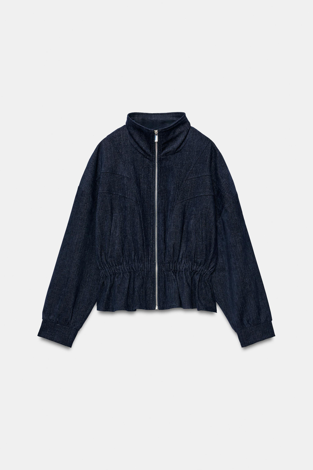 КУРТКА С БАСКОЙ И ЭЛАСТИЧНОЙ ТАЛИЕЙ — ZARA