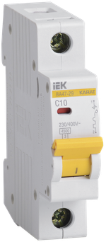 KARAT Автоматический выключатель ВА47-29 1P C 10А 4,5кА IEK
