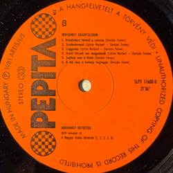 Виниловая пластинка Bergendy – Aranyalbum LP