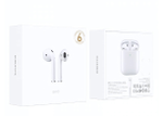 Bluetooth - гарнитура Borofone BW31, TWS вкладыши, BT5.3, 35/350mAh White