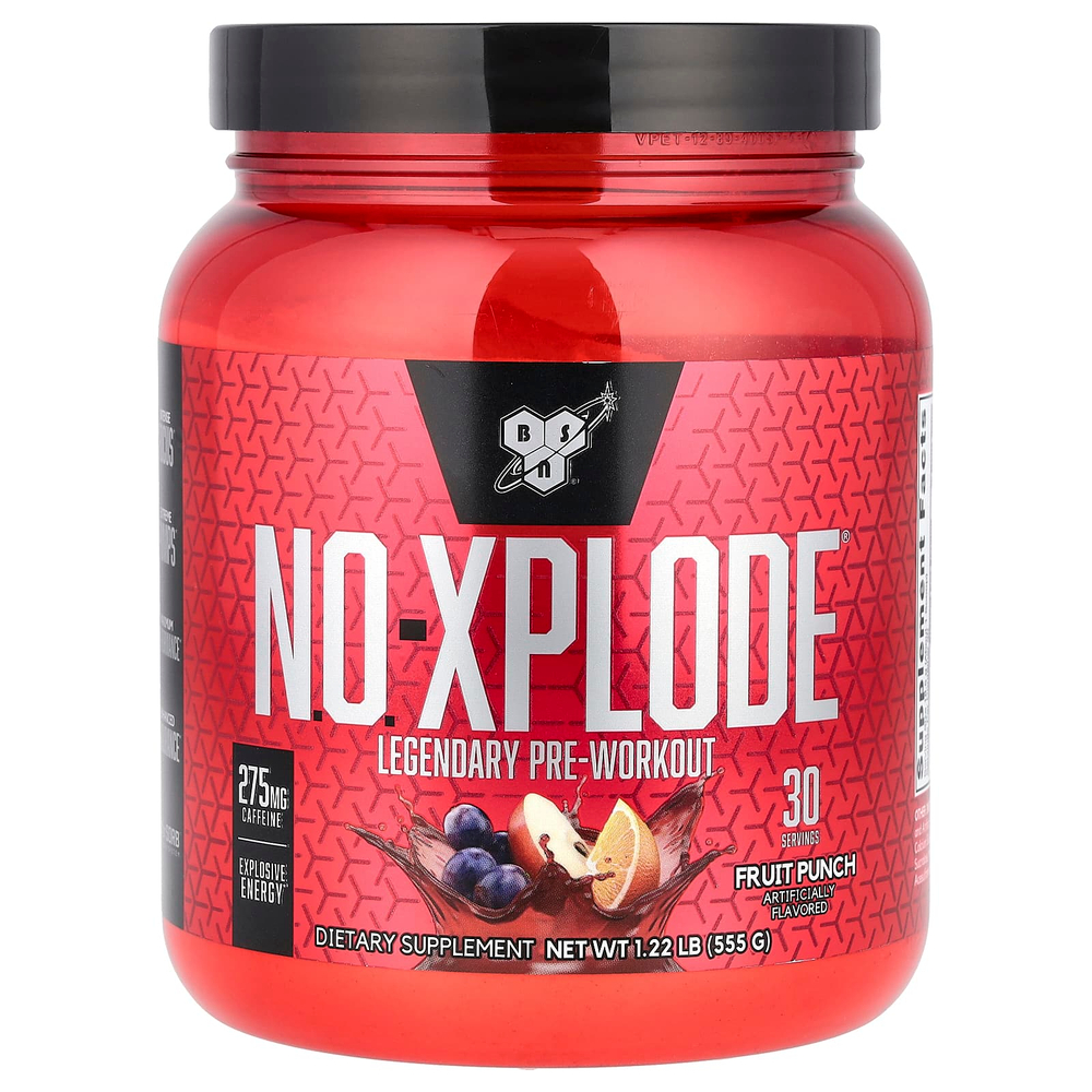 BSN, NO-XPLODE®, Legendary Pre-Workout, предтренировочный комплекс, со вкусом фруктового пунша, 555 г (1,22 фунта)