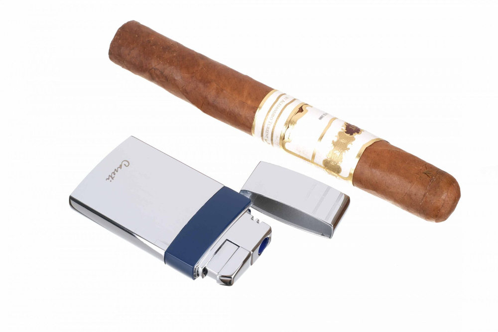 Зажигалка Caseti сигарная турбо, серебристая CA438-4