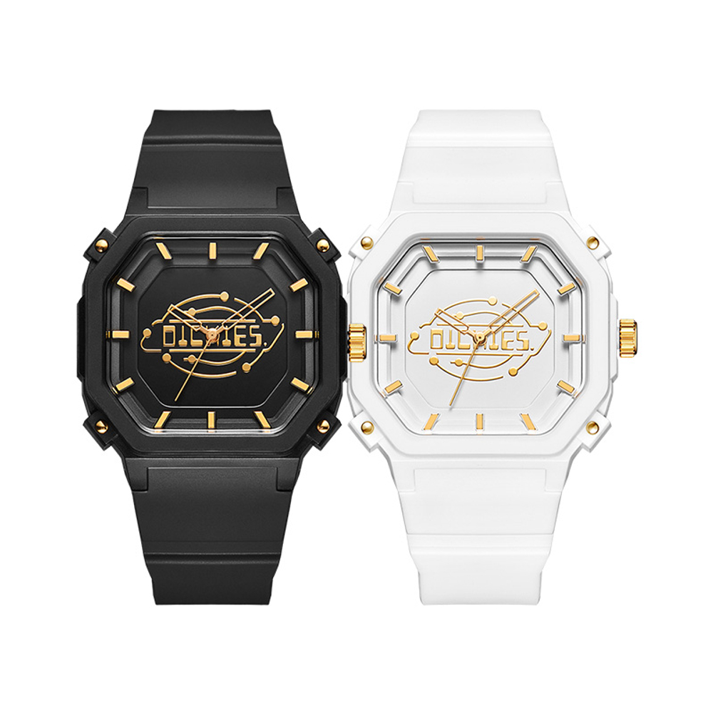 Dickies Wrist Watch Quartz Movement Plastic Strap 43mm White Dial Unisex