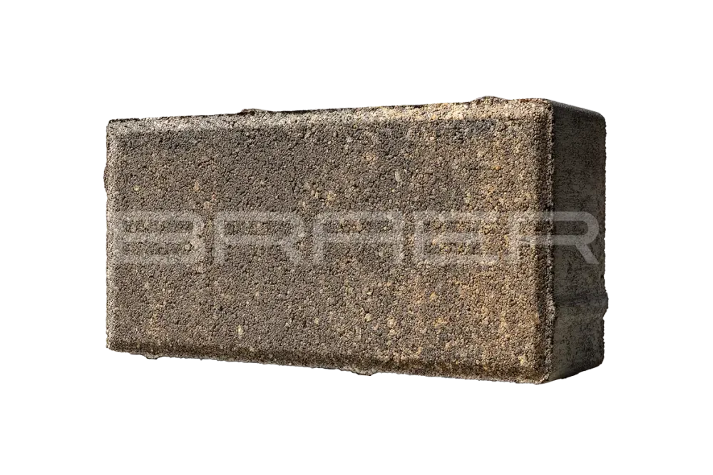 Тротуарная плитка Braer Прямоугольник, Color Mix Каштан, 60 мм