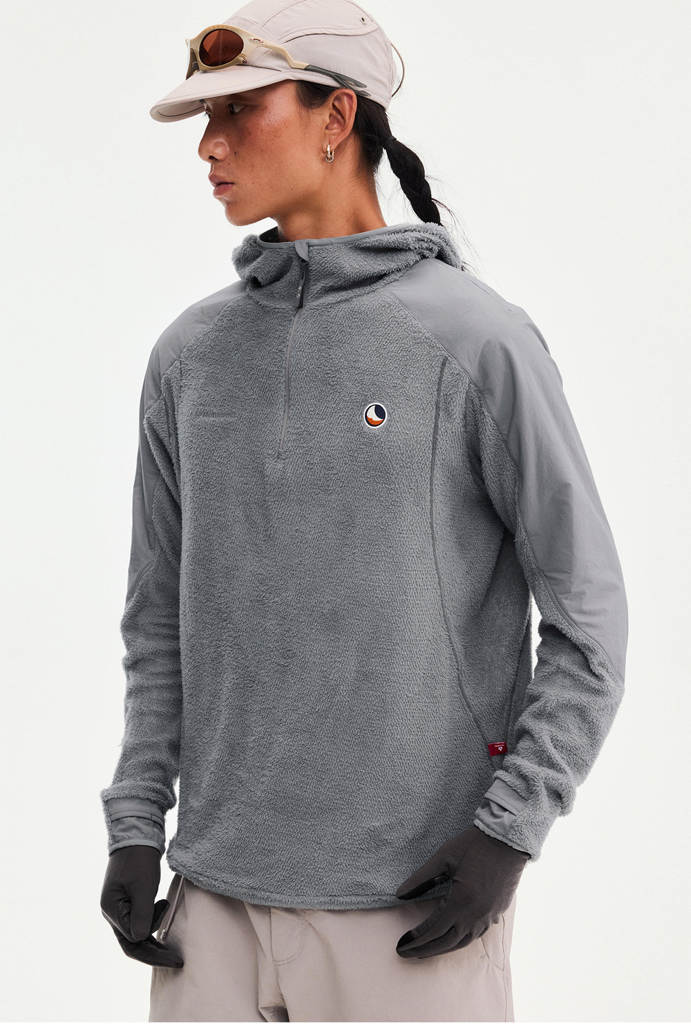 Худи Nothomme Monterest Primaloft Half-Zip серый