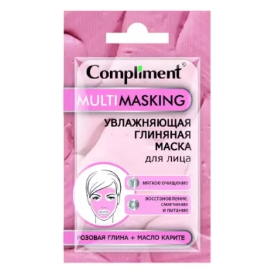 Compliment Multimasking Очищающая глиняная маска Розовая глина и масло карите