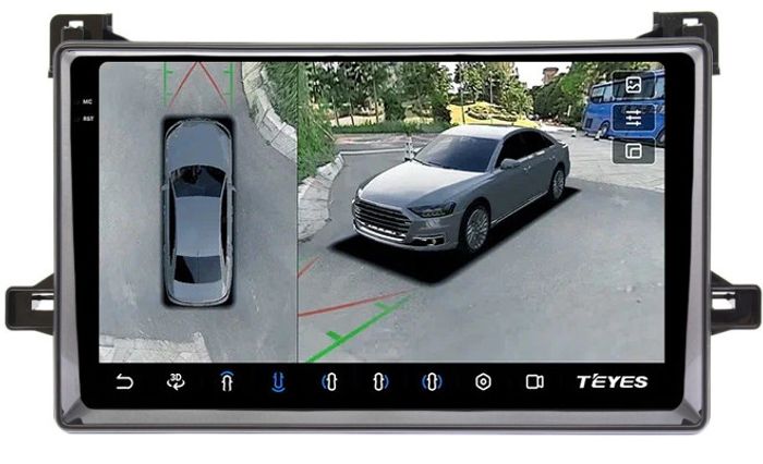 Магнитола для Toyota Prius 50 2015-2018, PHV 2017+ - Teyes CC3-2K-360 на Android 10, Быстрая, 2K QLED, CarPlay, 4G SIM-слот, 4 камеры в комплекте