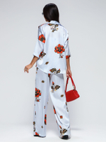 Костюм летний шелковый "ART SILK", 713.9054.09.15, цвет голубая хохлома